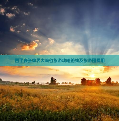 四平去张家界大峡谷旅游攻略路线及旅游团费用