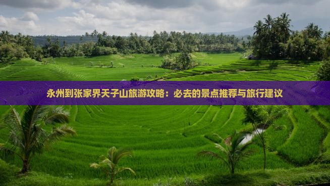 永州到张家界天子山旅游攻略：必去的景点推荐与旅行建议