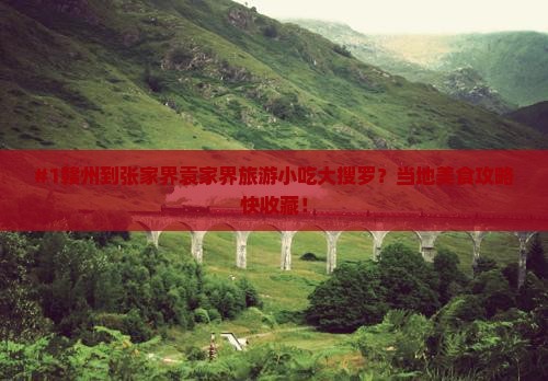 #1赣州到张家界袁家界旅游小吃大搜罗？当地美食攻略快收藏！