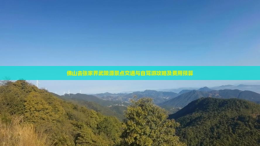 佛山去张家界武陵源景点交通与自驾游攻略及费用预算