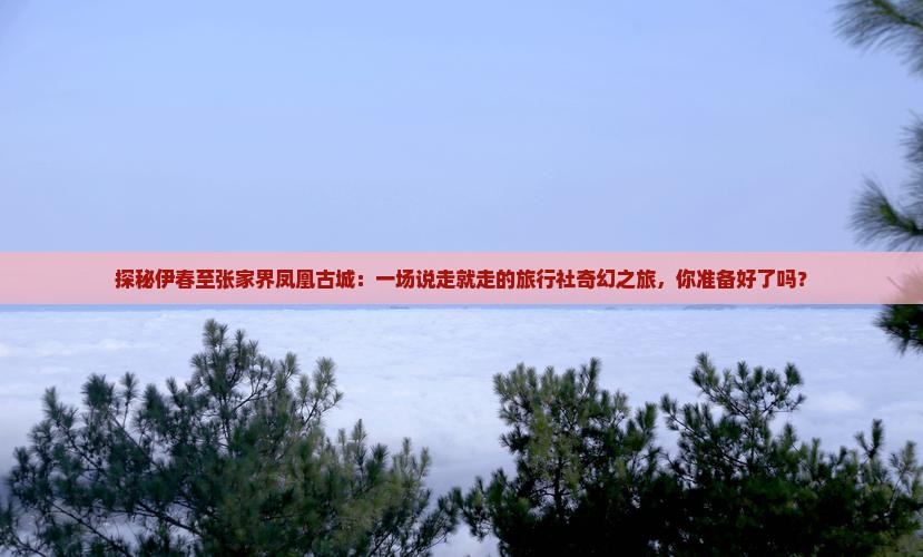 探秘伊春至张家界凤凰古城：一场说走就走的旅行社奇幻之旅，你准备好了吗？