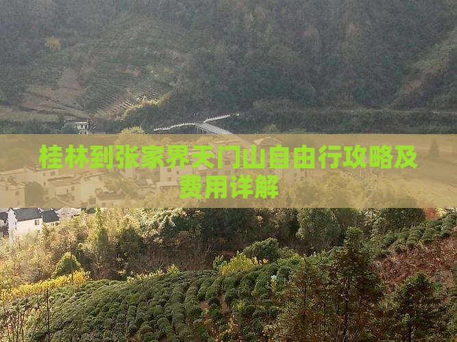 桂林到张家界天门山自由行攻略及费用详解