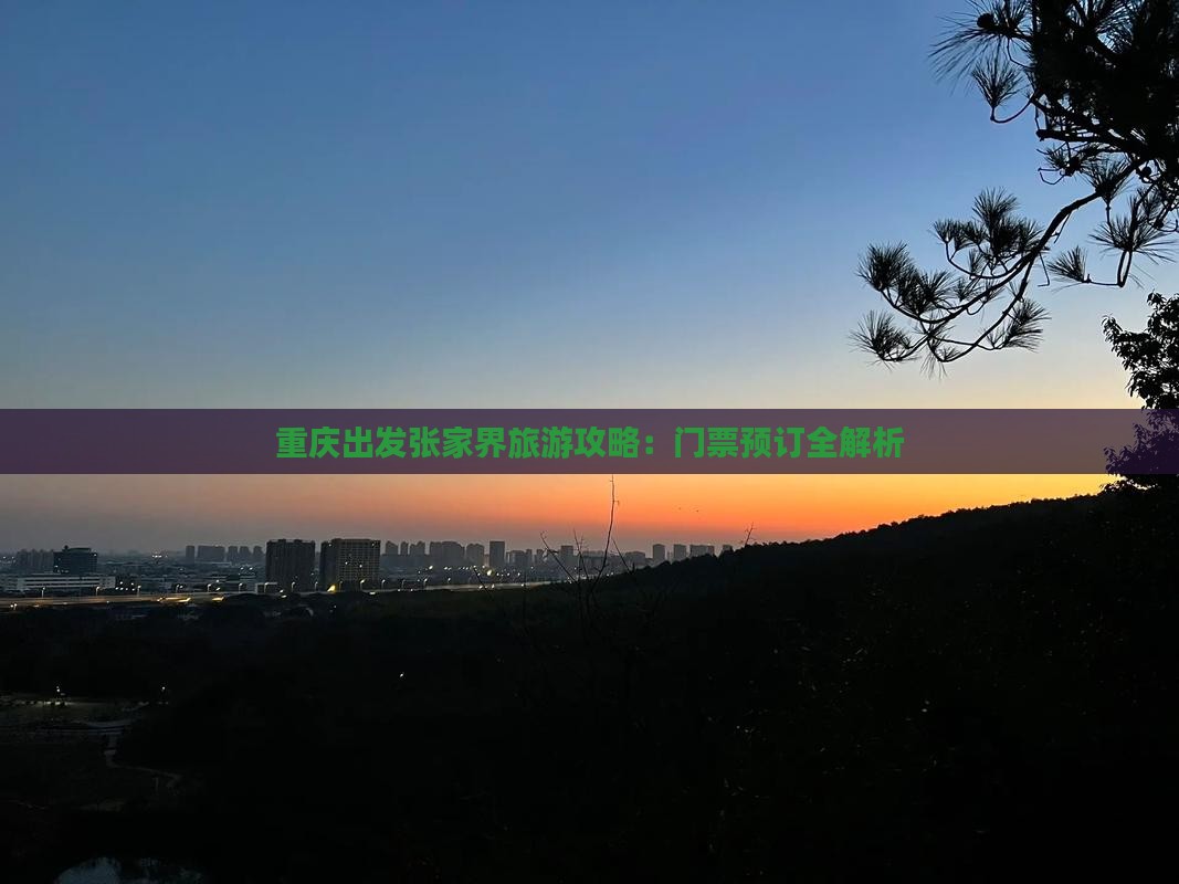 重庆出发张家界旅游攻略：门票预订全解析