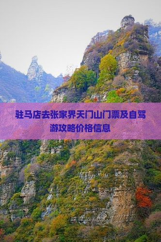 驻马店去张家界天门山门票及自驾游攻略价格信息