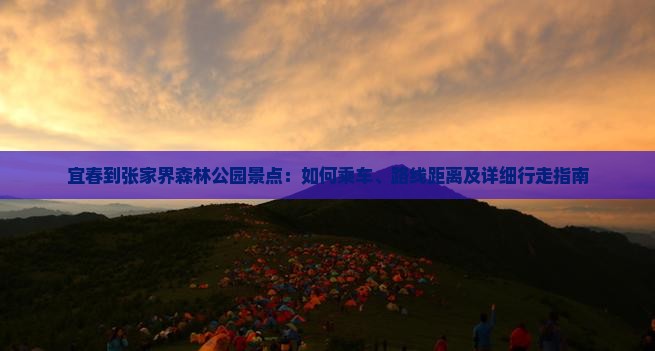 宜春到张家界森林公园景点：如何乘车、路线距离及详细行走指南