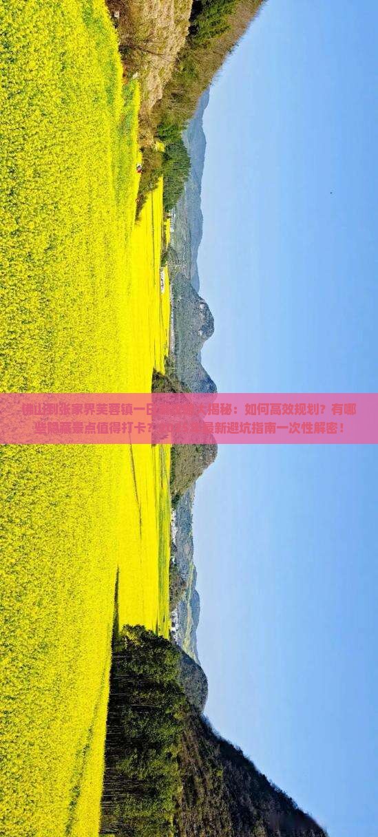 佛山去张家界芙蓉镇一日