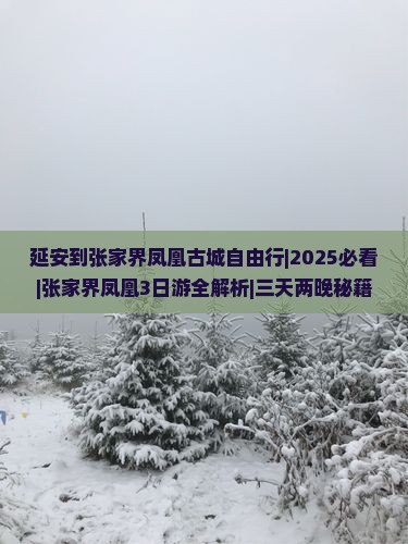 延安到张家界凤凰古城自由行