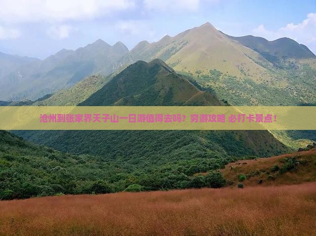 沧州到张家界天子山一日