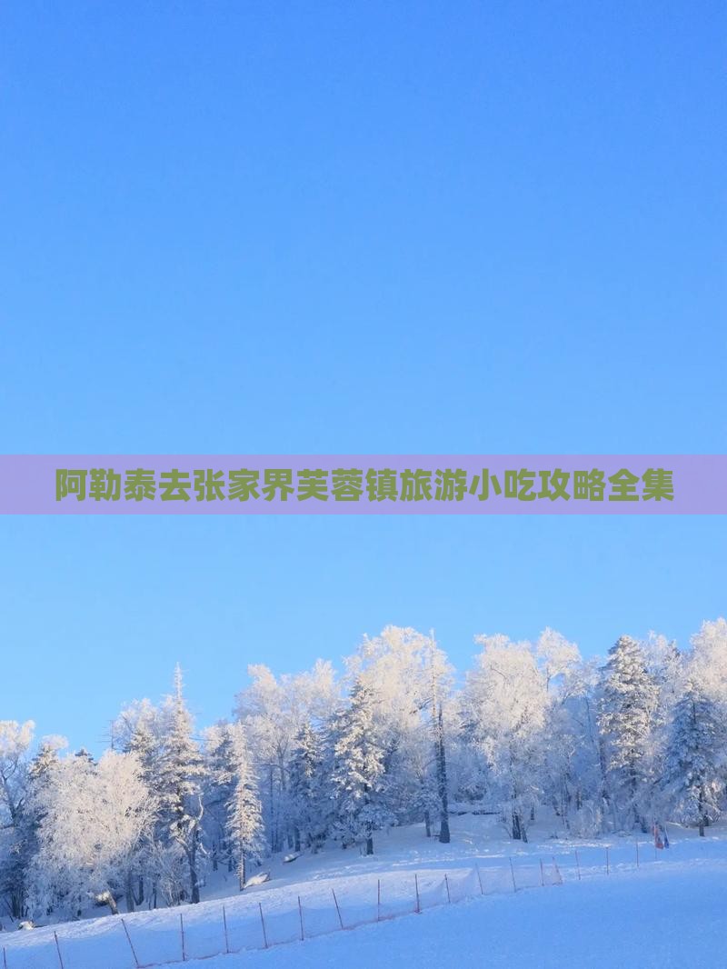 阿勒泰去张家界芙蓉镇旅游小吃