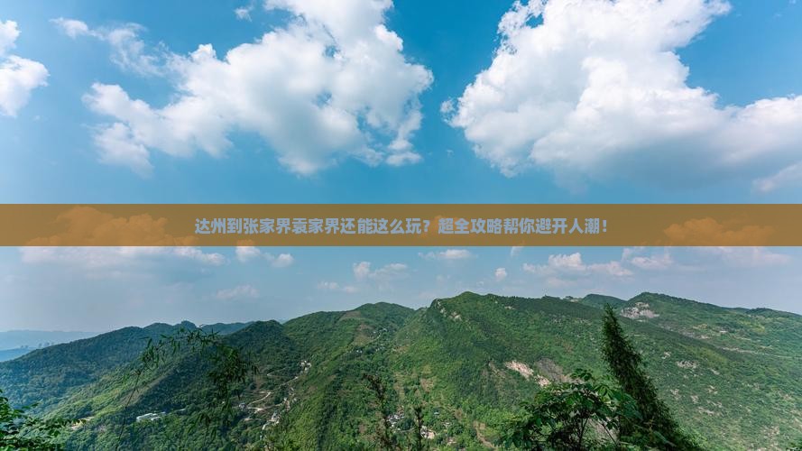 达州到张家界袁家界大型旅游团