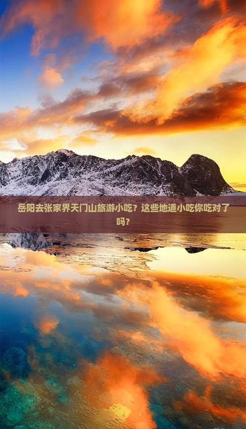 岳阳去张家界天门山旅游小吃