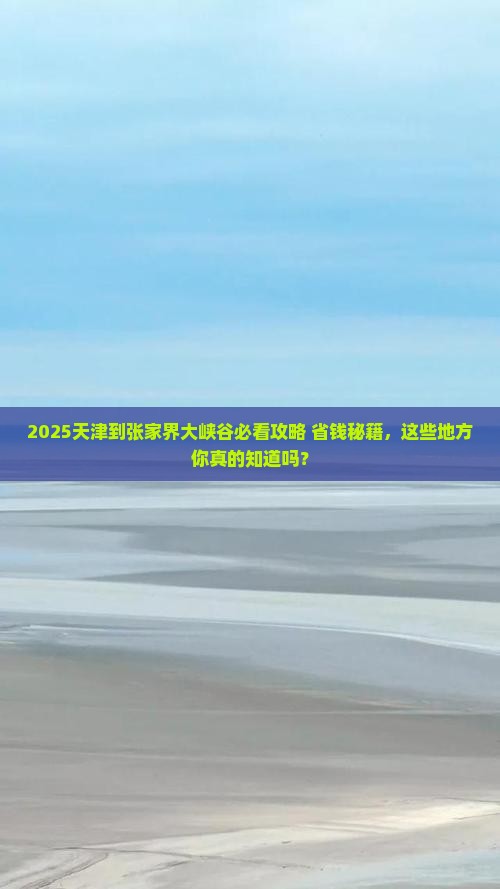 天津到张家界大峡谷哪里玩