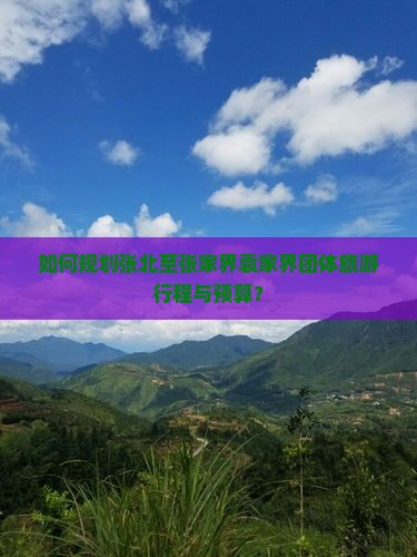 如何规划张北至张家界袁家界团体旅游行程与预算？