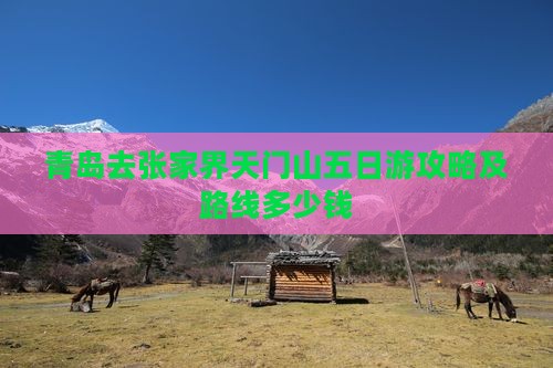 青岛去张家界天门山五日游攻略及路线多少钱