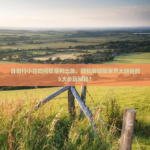 自由行小白如何在垦利出发，轻松解锁张家界大峡谷的5大必玩秘籍？