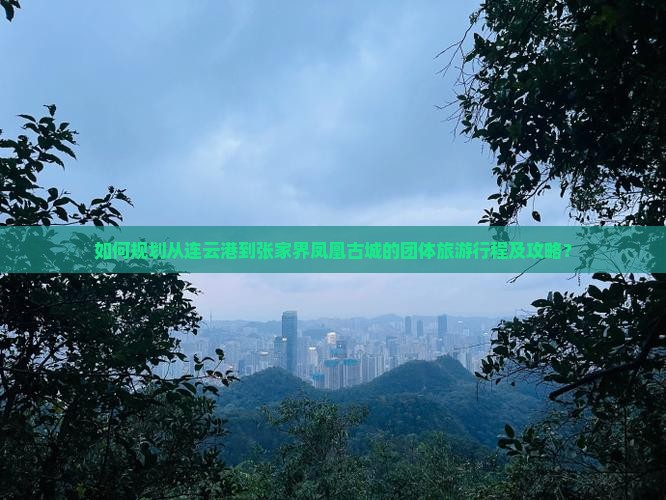 如何规划从连云港到张家界凤凰古城的团体旅游行程及攻略？
