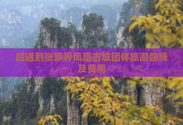 昭通到张家界凤凰古城团体旅游路线及费用