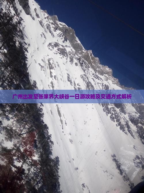 广州出发至张家界大峡谷一日游攻略及交通方式解析