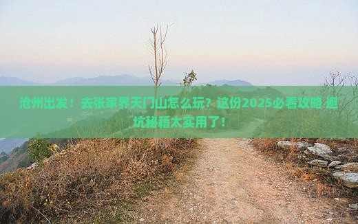 沧州去张家界天门山景点