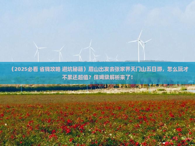 眉山去张家界天门山五日游
