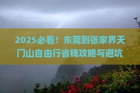 东莞到张家界天门山自由行