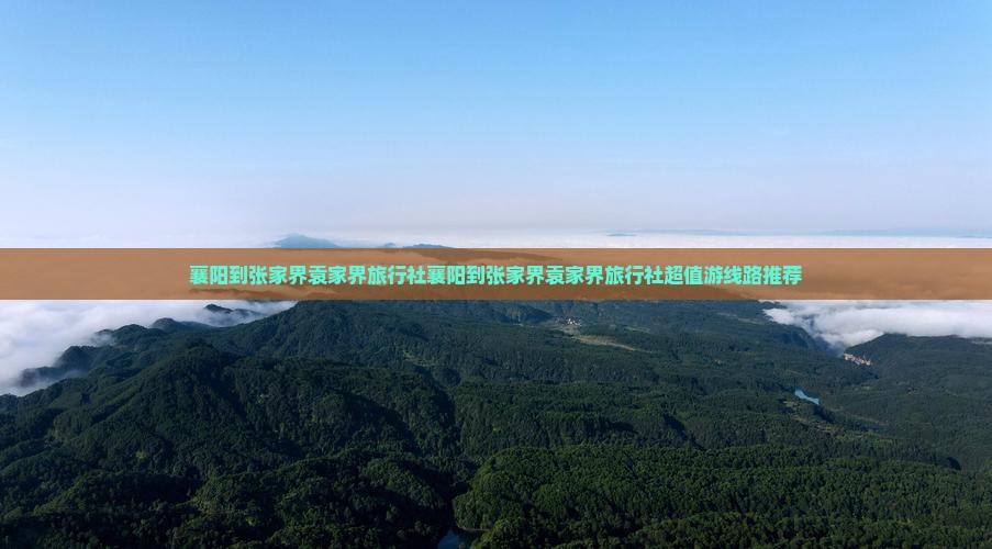 襄阳到张家界袁家界旅行社
