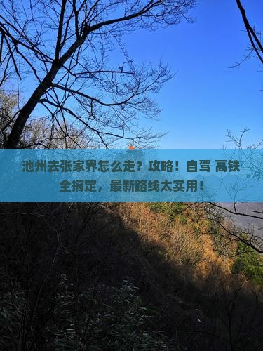 池州去张家界攻略
