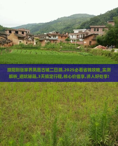 濮阳到张家界凤凰古城二日游