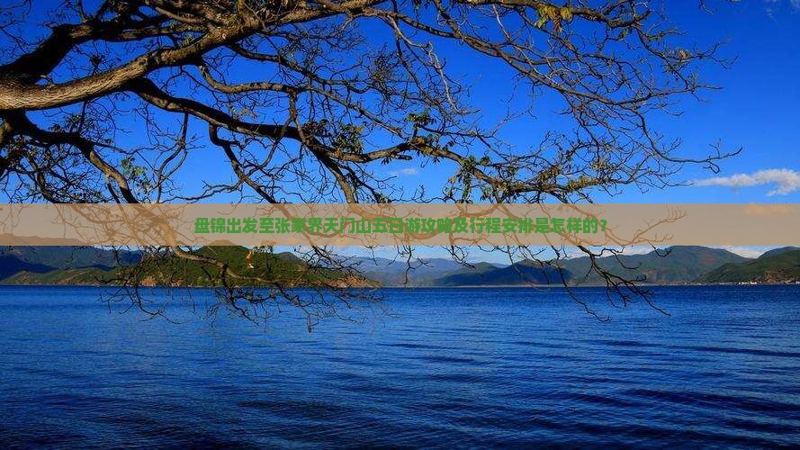 盘锦出发至张家界天门山五日游攻略及行程安排是怎样的？