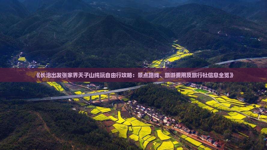 《长治出发张家界天子山纯玩自由行攻略：景点路线、旅游费用及旅行社信息全览》