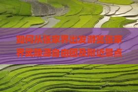 如何从张家界出发游览张家界武陵源自由团及附近景点？