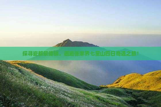 探寻瓷都景德镇，邂逅张家界七星山四日奇遇之旅！