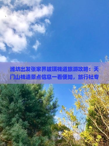 潍坊出发张家界玻璃栈道旅游攻略：天门山栈道景点信息一看便知，旅行社专业推荐