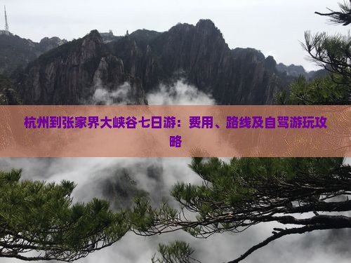 杭州到张家界大峡谷七日游：费用、路线及自驾游玩攻略