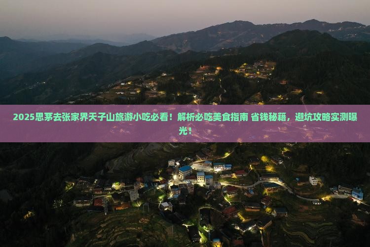思茅去张家界天子山旅游小吃