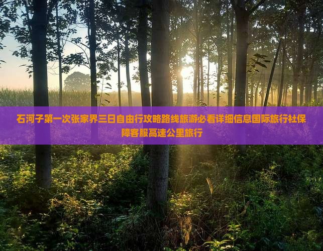 石河子去张家界旅游