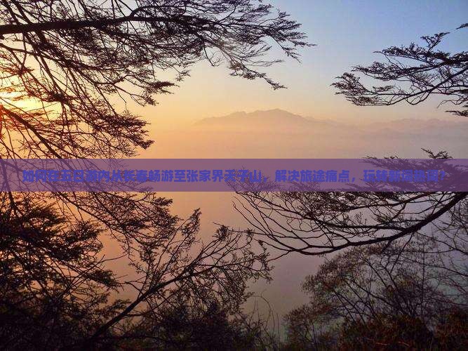 如何在五日游内从长春畅游至张家界天子山，解决旅途痛点，玩转新词热词？