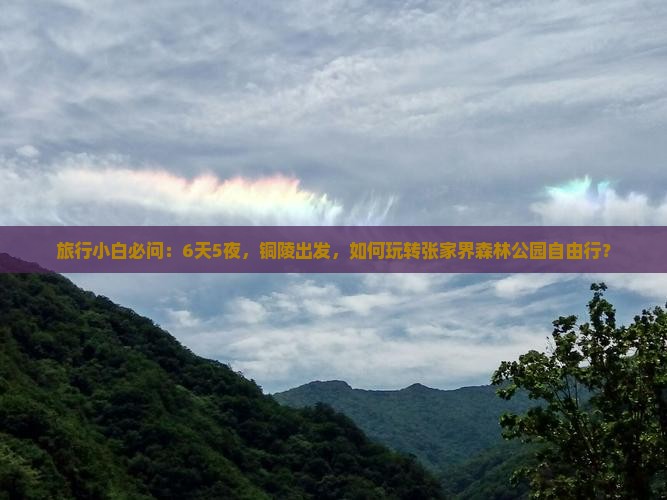 旅行小白必问：6天5夜，铜陵出发，如何玩转张家界森林公园自由行？