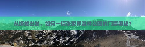 从塔城出发，如何一探张家界森林公园的门票奥秘？