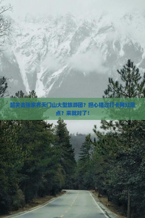 韶关去张家界天门山大型旅游团？担心错过打卡网红景点？来就对了！