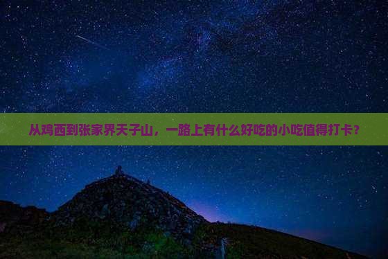从鸡西到张家界天子山，一路上有什么好吃的小吃值得打卡？