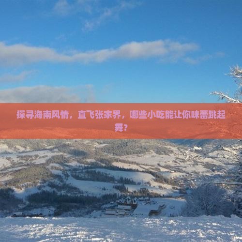 探寻海南风情，直飞张家界，哪些小吃能让你味蕾跳起舞？