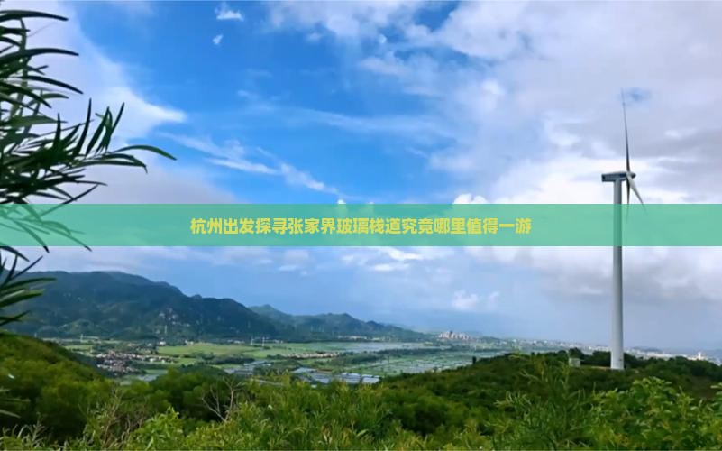 杭州出发探寻张家界玻璃栈道究竟哪里值得一游