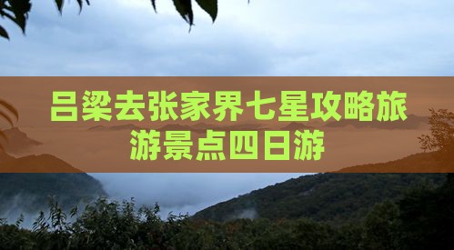 吕梁去张家界七星山四日游