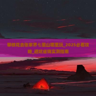 攀枝花去张家界七星山哪里玩