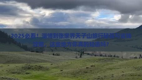 淄博到张家界天子山哪里玩