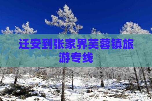 迁安到张家界芙蓉镇旅行社