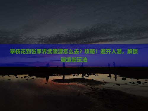 攀枝花到张家界武陵源攻略