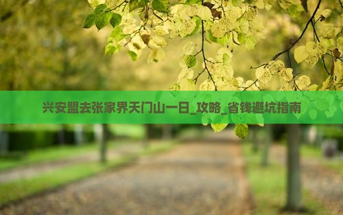 兴安盟去张家界天门山一日
