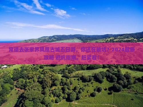 常德去张家界凤凰古城五日游